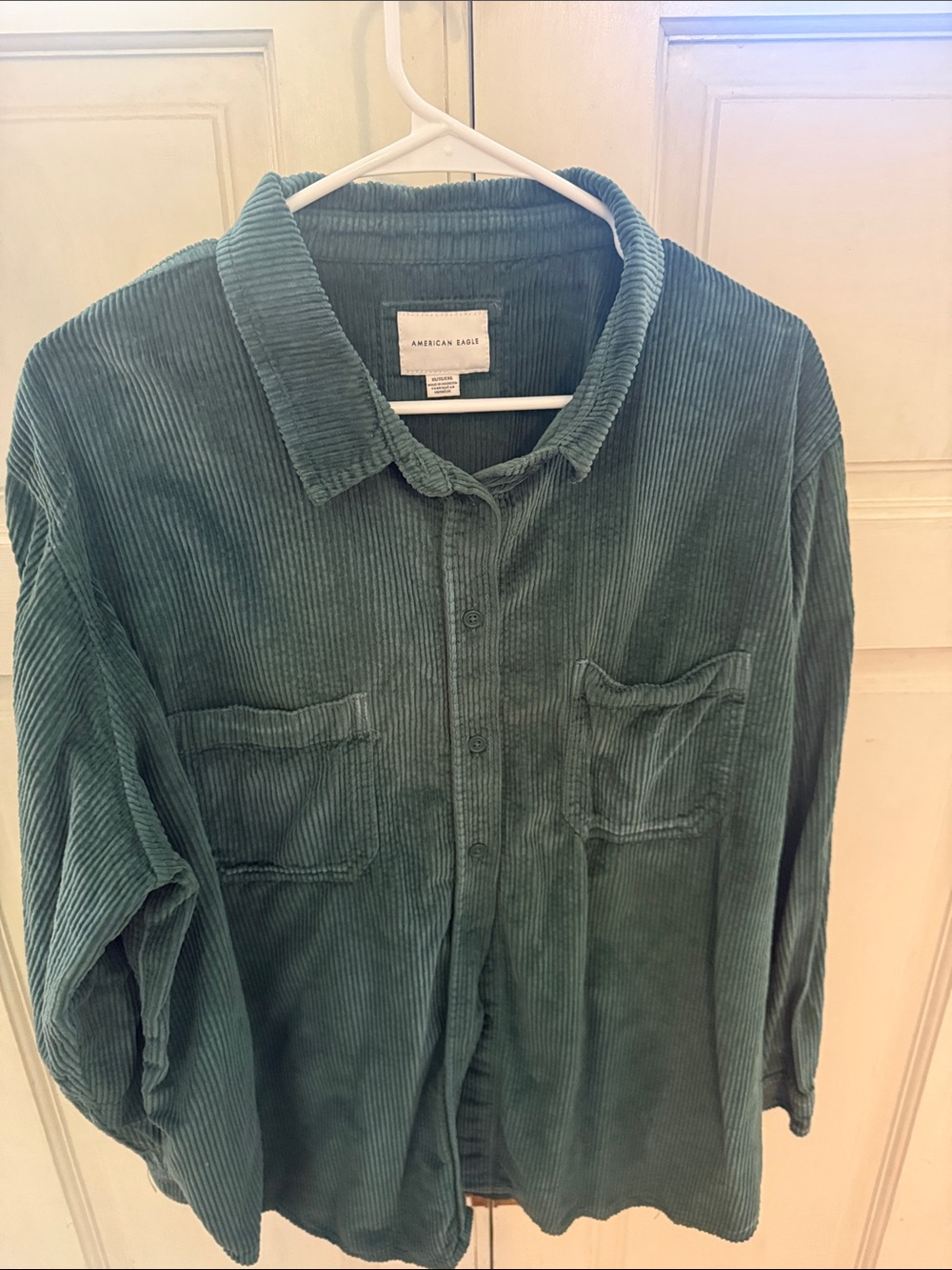 American Eagle Outfitters Green Corduroy Shirt Jacket